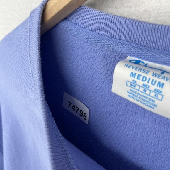 CHAMPION Sweatshirt Adult M REVERSE WEAVE Crewneck Fleece Y2K Pullover Blue - Picture 13 of 13